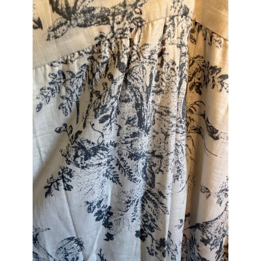 Sachin & Babi Paloma Gray and Ivory Toile Print Dress size 14 100% Cotton - Picture 8 of 13